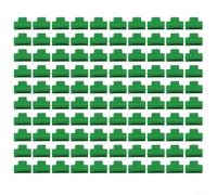 Lot de 100 pinces en plastique pour tiges de 11 mm conçues pour maintenir les bâches d'ombrage et les couvertures de jardin avec positionnement réglable pour la protection des plantes