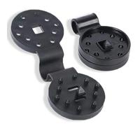 Lot de 100 pinces rondes réutilisables en plastique noir pour filet d'ombrage, filet de jardin, filet anti-oiseaux, accessoires en tissu d'ombrage