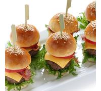 Lot de 100 piques en bois 9 cm Basic Fackelmann