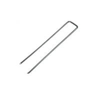 Linxor - Lot de 100 piquets de Fixation - 15 cm x 2.5 cm - Diam 2.8 mm - Acier Galvanisé - Gris