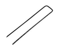 Lot de 100 piquets de fixation - 15 cm x 2.5 cm - Diam 2.8 mm - Acier - Noir - Linxor