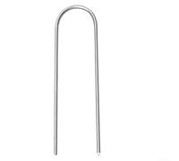 Lot de 100 piquets galvanisés robustes de type U pour sécuriser la serre, la barrière en tissu, les piquets d'ancrage de cour extérieure (15 cm)
