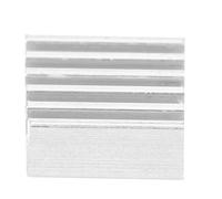 Lot de 100 plaques d'amplificateur de dissipateur en aluminium à chaleur en aluminium PCB MOS Transistor Cooler argenté léger 9 x 4 x 9 mm