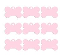 Lot de 100 plaques d'identification vierges en aluminium pour animal de compagnie, nom de téléphone, plaque d'identification pour chien, plaque nominative, A, 50 x 30 x 1 mm