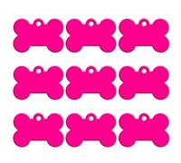 Lot de 100 plaques d'identification vierges personnalisées pour animal de compagnie, plaque d'identification pour animal de compagnie, pendentif en aluminium, plaque d'immatriculation, pendentif