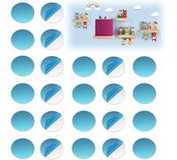 Lot de 100 plaques métalliques pour figurines Tonie, base adhésive pour aimants, disques métalliques en acier inoxydable avec colle, accessoires pour figurines Tonie - Décorez la chambre d'enfant avec