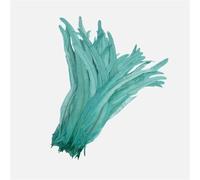 Lot de 100 plumes de coq 25-45 cm DIY Couture Vêtements Décor Maison Fête Mariage Accessoires Menthe EN8-100 Pcs 25-30 cm