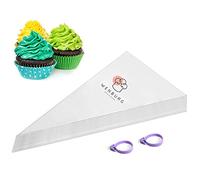 Lot de 100 poches à douille jetables en plastique 100 % recyclable pour gâteaux, biscuits, desserts, décoration de cupcakes, 30,5 cm Wenburg