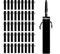 Lot de 100 pochettes à crayons portables en velours avec cordon de serrage pour petits articles, crayons, outils, etc