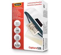 Lot de 100 Pochettes à plastifier Fellowes 125 microns A3 (Transparent Brillant)