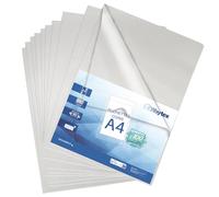 Lot de 100 pochettes coin A4 transparentes incolores grainées 90 microns, chemises plastiques en L haute résistance avec encoche ouverture facile pour classement et présentation de documents