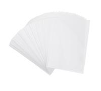 Lot de 100 pochettes de plastification autocollantes A6-15,4 x 10,4 cm - Film de en PVC transparent pour photos, documents et projets de bricolage - Design mat pour éviter les reflets de