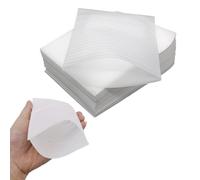 Lot de 100 pochettes en mousse de 10,2 x 15,2 cm pour emballage, fournitures d'expédition et de déménagement (blanc)