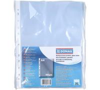 Lot De 100 Pochettes Perforées Solides En Plastique Transparent A4 100 Microns Transparent