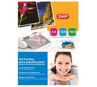 Lot de 100 pochettes plastifiées DHP Format A4 125 microns Mat