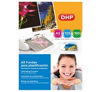 Lot de 100 pochettes plastifiées DHP Format A5 125 microns Brillant