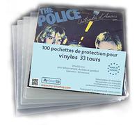 Lot de 100 Pochettes pour disques Vinyle 12" (33 Tours) - Transparentes et protectrices