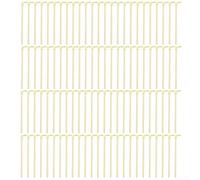 Lot de 100 poignées de lanterne en bois pour poteaux de lanterne portables compatibles avec kits de lanternes à faire soi-même et systèmes de cadre de lanterne (16 cm)