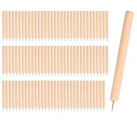 Lot de 100 poinçons pour hacher manche bois et pointe métal de 8 mm de diamètre 8 mm x 80 mm