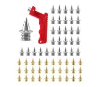 Lot de 100 pointes d'athlétisme en acier de 6 mm avec rgent et or