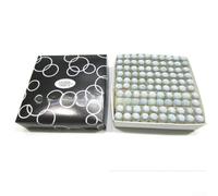 Lot de 100 pointes de queue de billard en plastique blanc 9 mm, 10 mm, 11 mm, 12 mm, 13 mm avec boîte noire pour accessoires de table de billard et pièces de réparation pour snooker (boîte noire de 10