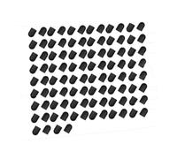 Lot de 100 pointes de stylo remplaçables pour écran tactile capacitif - Installation facile - Pointes en silicone de qualité supérieure - 5,5 x 8 x 7,8 mm