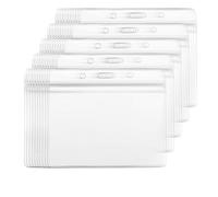 Lot de 100 porte-badges transparents et étanches pour carte d'identité, badge scellé, protection de documents, fournitures scolaires, accessoires d'infirmière