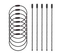 Lot de 100 porte-clés en fil de fer durable, réglable, résistant à la rouille pour organiser des clés, étiquettes, projets de bricolage, cadeau