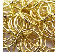 Lot de 100 porte-clés en laiton plaqué 20 mm de diamètre