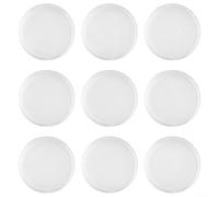 Lot de 100 porte-pièces ronds en plastique transparent de 34 mm - Capsules, boîtes de rangement et housses de protection pour collection Dollar, Silver Quarter Collector, jetons de société