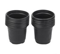 Lot de 100 pots de fleurs en plastique pour transplanter de jeunes plantes et soutenir l'établissement précoce des racines avec base ventilée