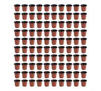 Lot de 100 pots de rempotage en plastique pour pratiques de jardinage durables avec réduction de l'utilisation des ressources dans le processus de fabrication