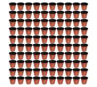 Lot de 100 pots en plastique pour la culture de micro-pousses de laitue radis et autres cultures à cycle rapide dans des configurations de culture compactes en intérieur ou en extérieur (110#)