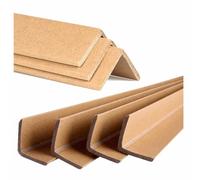 Lot de 100 protections de bord en carton en forme de L de 4 mm d'épaisseur pour expédition renforcée pour palettes, coins muraux, meubles (10 x 5 x 0,3 cm (L x l x H)
