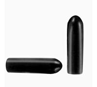 Lot de 100 protections de filetage de vis, diamètre intérieur 3 mm en caoutchouc PVC pour tube rond boulon capuchon plastique noir