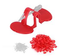 Lot de 100 Protections Oculaires pour Poulet avec Embolie Oculaire pour Petit Poulet, œillères Anti-picage pour Porteurs de Lunettes de (Double faisceau moyen)