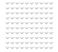 Lot de 100 protège-coins robustes en métal pour album photo de mariage, collection de photos, albums de famille, albums de famille rétro