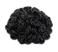 Lot de 100 protège-doigts antidérapants en latex pour la protection du bout des doigts, gants de protection jetables en caoutchouc, 6,5 cm, compatibles avec la réparation électronique, le nail art, le