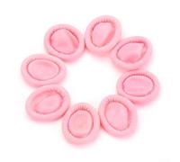 Lot de 100 protège-doigts antidérapants réutilisables en latex de caoutchouc pour réparation électronique, nail art, nettoyage de bijoux, tatouage et utilisation industrielle (rose)