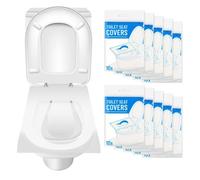 Lot de 100 Protèges-Toilettes Jetables, Papier Biodégradable, Couvre-Siège WC Portable dupcheliry