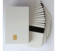 Lot de 100 puces 2 en 1 FM4442 avec bande magnétique en PVC vierge imprimable