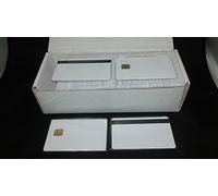 Lot de 100 puces FM4442 2 en 1 avec bande magnétique Hi-Co en PVC vierge imprimable