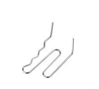 Lot de 100 recharges d'agrafeuse à chaud en acier inoxydable pour pare-chocs de voiture Fender Kit de réparation en plastique 0,6 mm 0,8 mm Formes assorties (E)