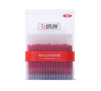 Lot de 100 recharges de tissu effaçables à la chaleur - Marqueurs d'encre disparaissant à haute température - Marqueurs de tissu pour broderie, point de croix, travaux d'aiguille, couture, matelassage