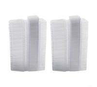 Lot de 100 récipients à cire à clapet pour la fabrication de bougies - Moules carrés et ronds en plastique (100 carrés)