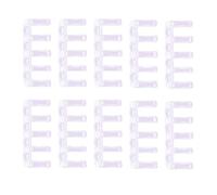 Lot de 100 reliures à anneaux fendus pour cartes d'apprentissage A4, A5, A6, cahier, feuilles mobiles, fournitures de bureau, plastique (violet)