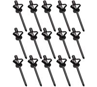 Lot de 100 rivets aveugles en aluminium à trois volets pour kayak, bateau, automobile - 4 x 18,8 mm