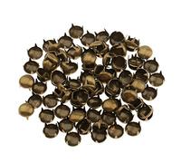 Lot de 100 rivets ronds en forme de dôme pour vêtements, chapeaux, sacs, loisirs créatifs - Bronze