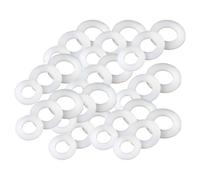 Lot de 100 rondelles en nylon M6 x 16 x 1,5 mm - Rondelles d'étanchéité polyvalentes - Rondelles plates - Rondelles isolantes de rechange - Rondelles de sécurité pour robinet mécanique Reparatu