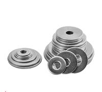 Lot de 100 rondelles plates en acier inoxydable, M4 OD 8 mm 9 10 12 14 15 16 18 20 mm, rondelles plates à joint métallique for boulons et vis(M4*15 * 1)